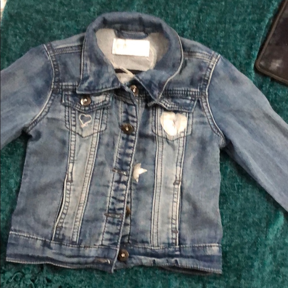 Mim-Pi Jean Jacket Girls sz 122/7Y